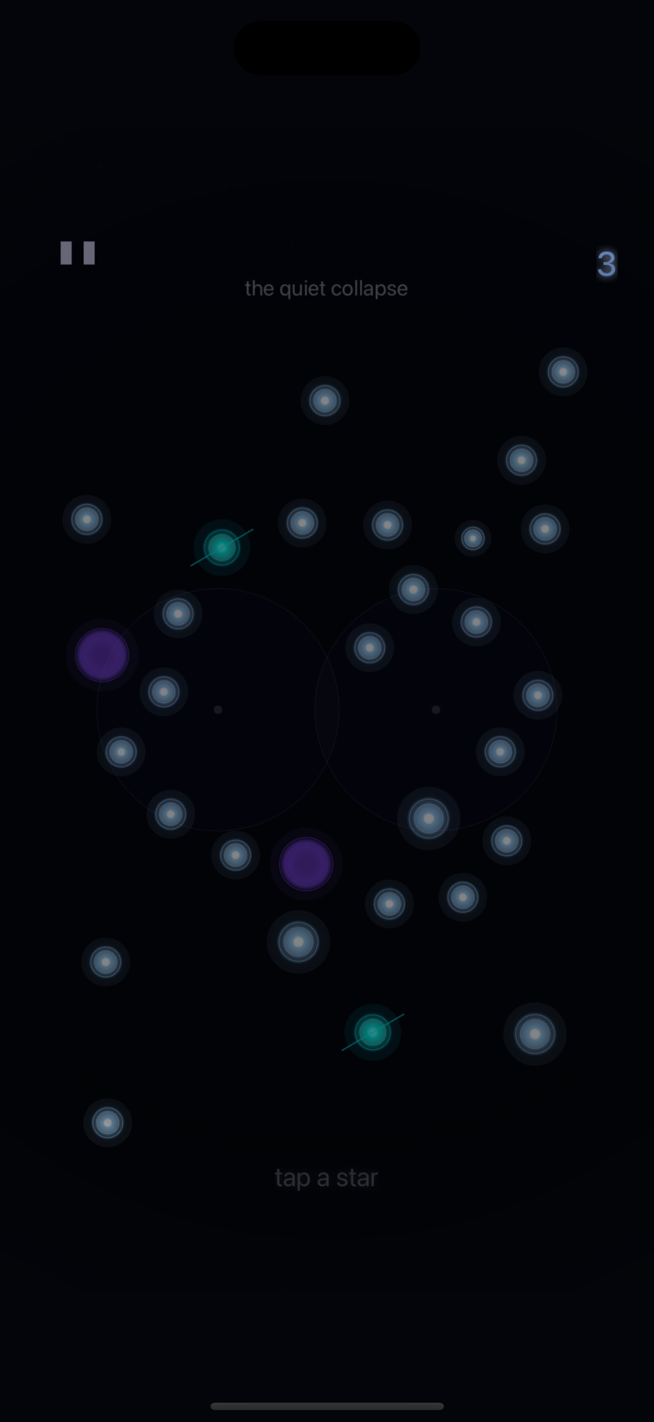 FUSE campaign gameplay with gravity wells and star clusters